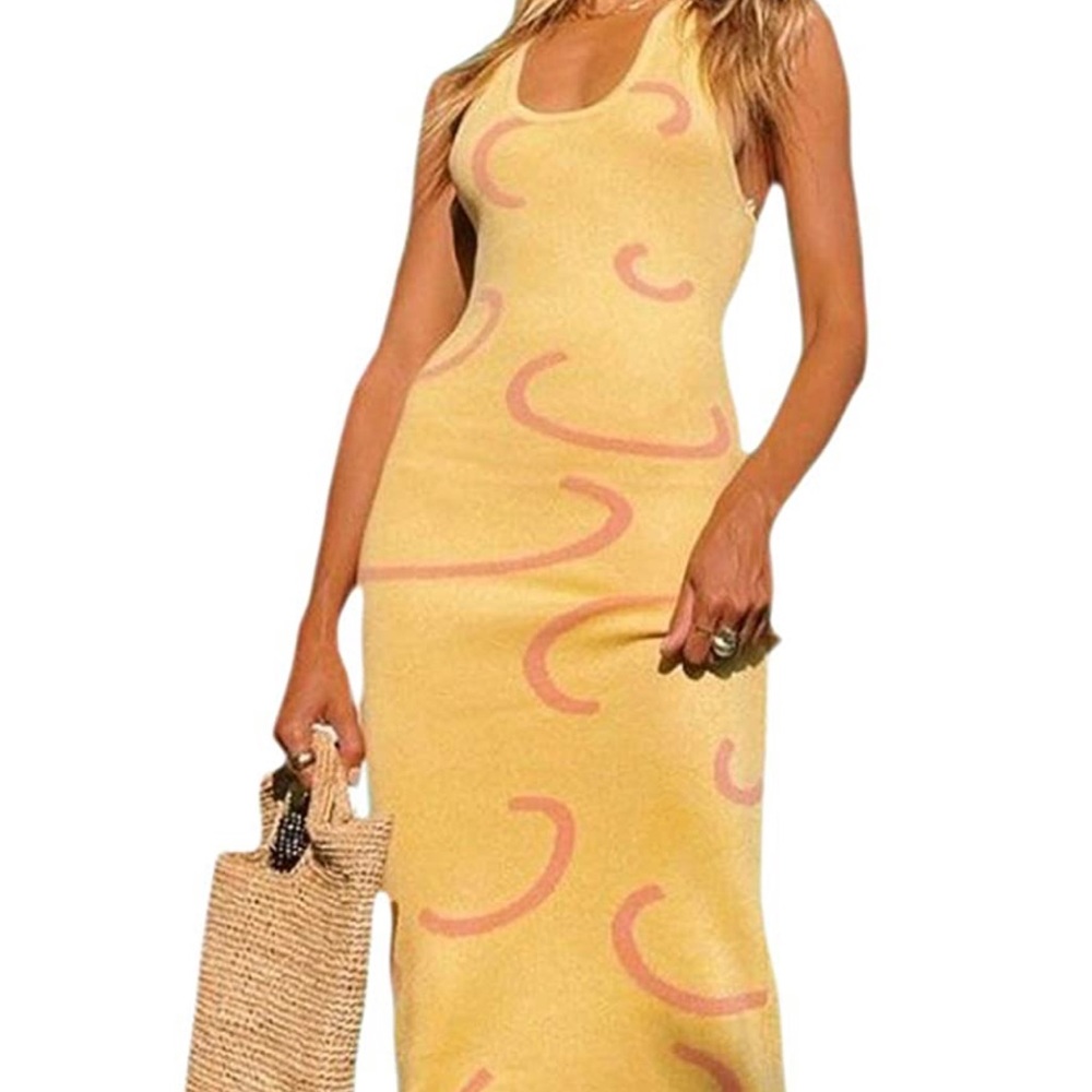 Yellow Midi Dress